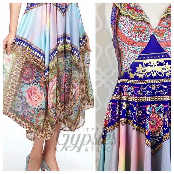 Antique Rainbow Unicorn Maxi Dress - Picture 12 of 16